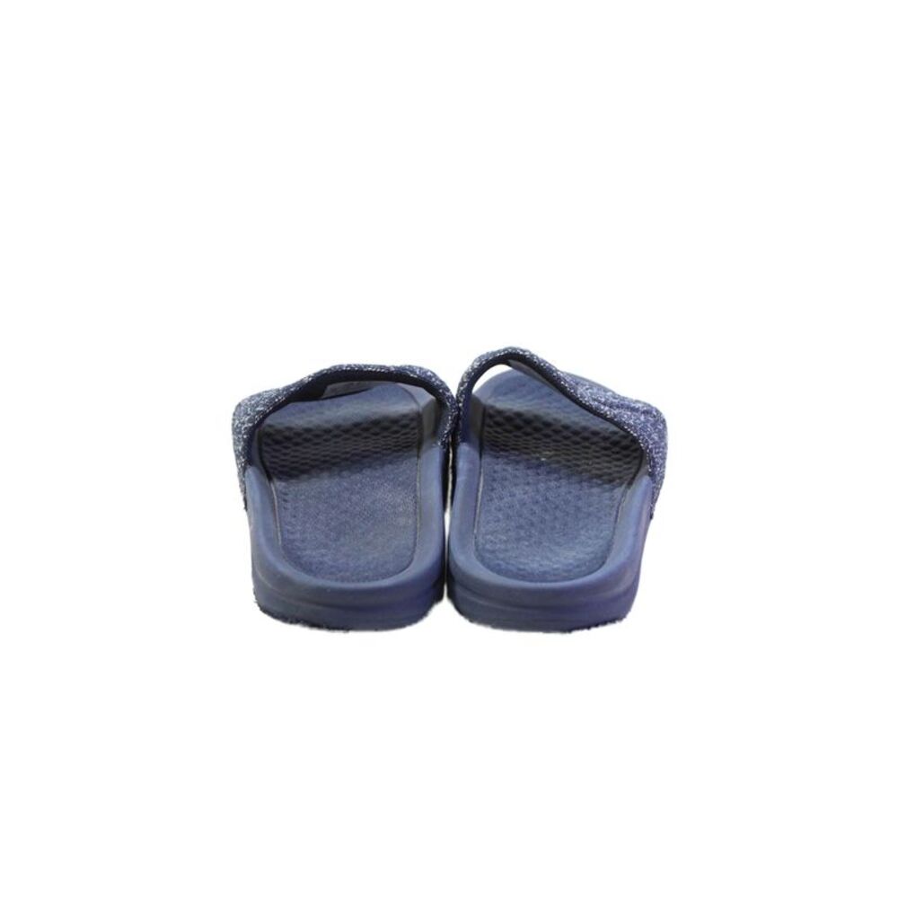 APL Womens Knit Single Strap Logo Slide Sandals Navy Blue Size 10 - Picture 3 of 5